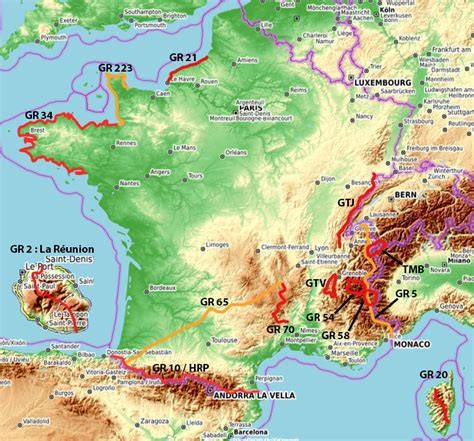 Carte des randonnées Albepierre-Bredons