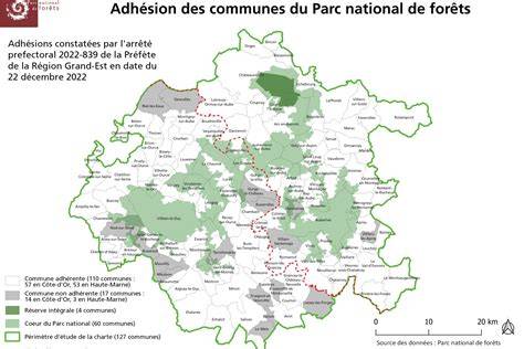 Carte du Parc national de forêts