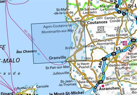 Carte Granville Mont-Saint-Michel Chausey