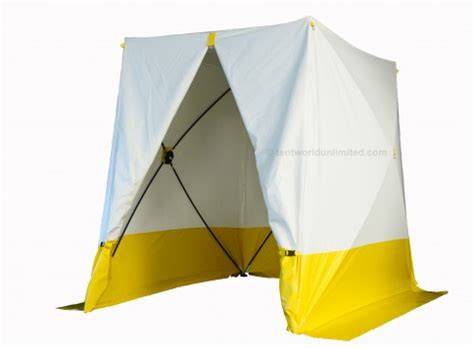 tente de soudage pliable sur chantier extérieur