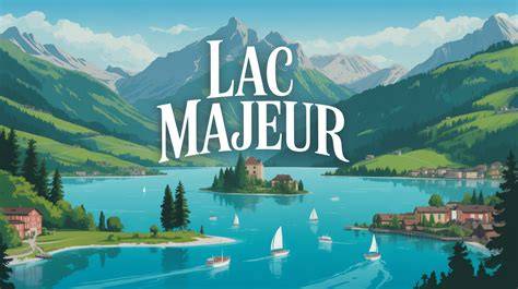 Paysages du lac Majeur et montagnes