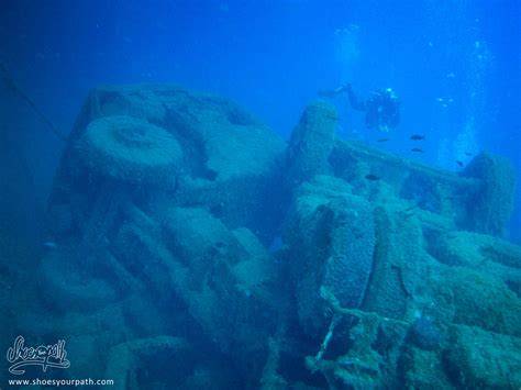 Épave du Zenobia vue sous-marine
