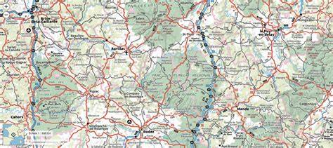 Carte du plateau de l’Aubrac