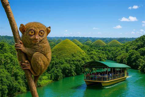 Chocolate Hills et tarsier de Bohol