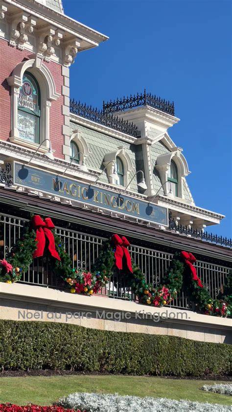 Décorations de Noël au Magic Kingdom