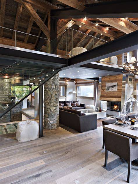 Intérieur moderne d’une auberge suisse