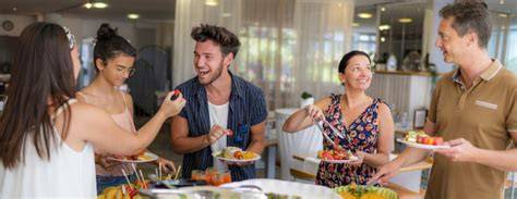 Buffet de pension complète en village vacances