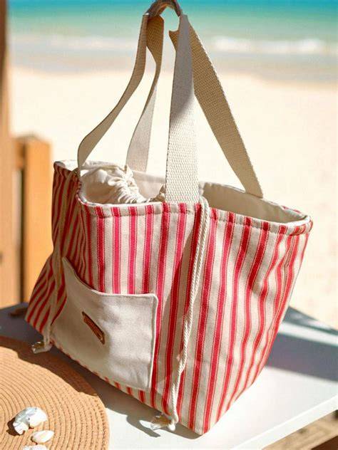 Sac de plage en toile recyclée