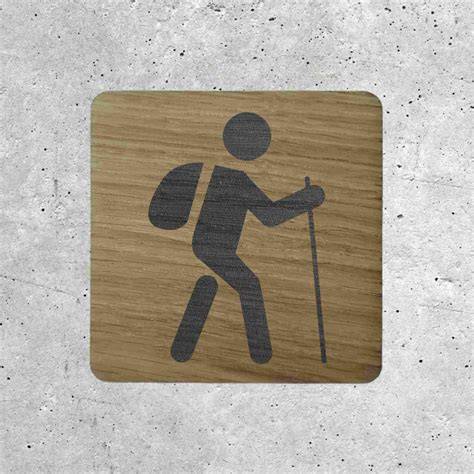 panneau randonnée personnalisé en bois
