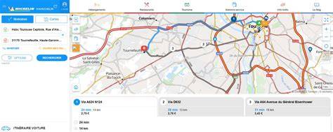 Carte itinéraire autocar Cologne Rennes