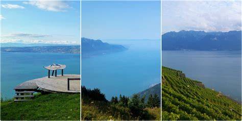 Panorama de Thollon sur le lac Léman