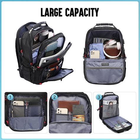 compartiments intérieurs sac à dos ordinateur portable