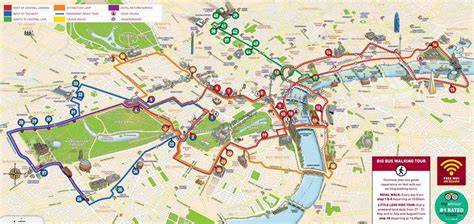 Itinéraire du bus touristique à Londres