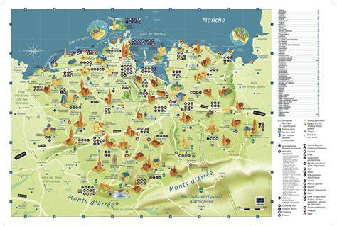 Carte touristique des sites incontournables vendéens