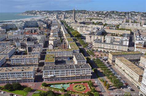 Vue aérienne du centre-ville du Havre