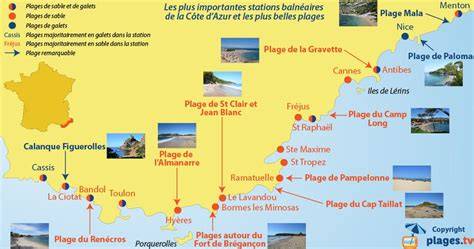 Carte des stations balnéaires festives d’Italie