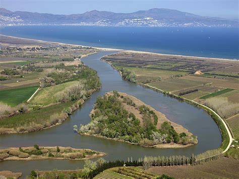 Vue aérienne des Aiguamolls de l’Empordà