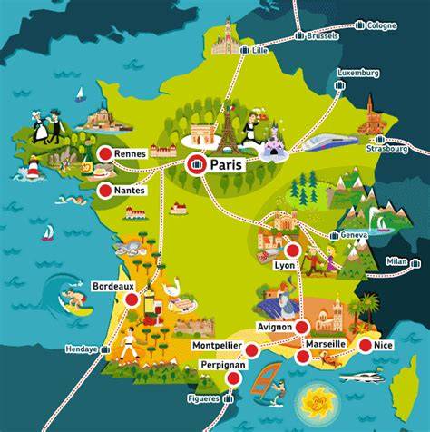 Carte des destinations de voyages culturels