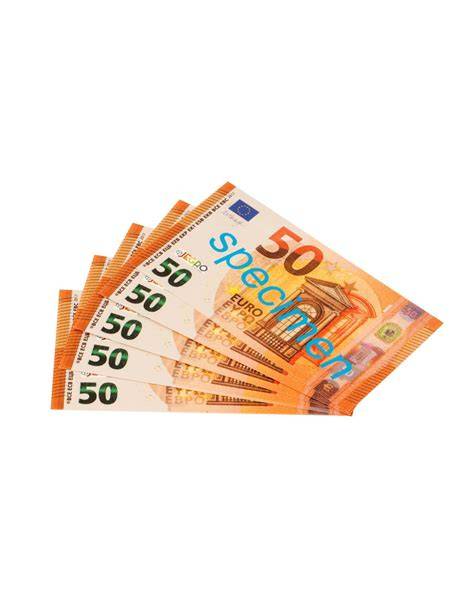 Lot de billets factices de 50 euros