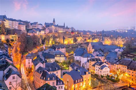 Vue panoramique de la vieille ville Luxembourg