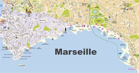 Carte des hôtels et plages de Marseille