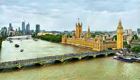 Vue panoramique de Londres depuis la Tamise