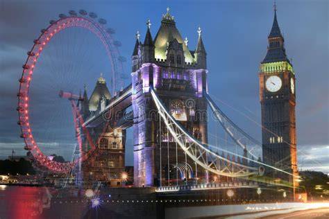 London Eye Big Ben Tower Bridge depuis bateau