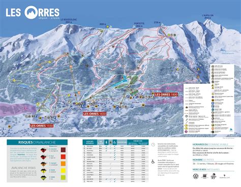 Station des Orres 1650 et pistes enneigées