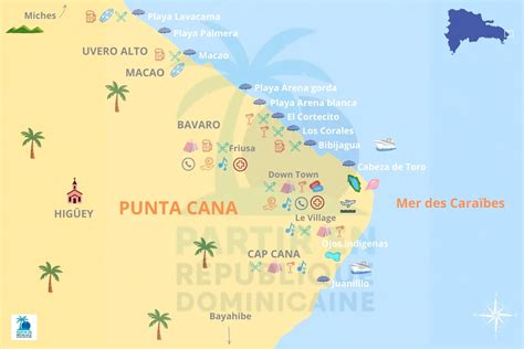 Carte Doha Punta Cana trajet aérien
