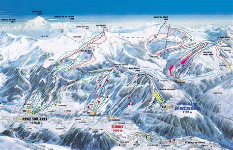 Plan des pistes de Praz-sur-Arly
