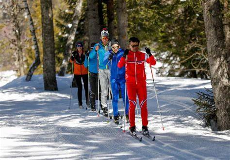 cours de ski de fond débutants au Bessat