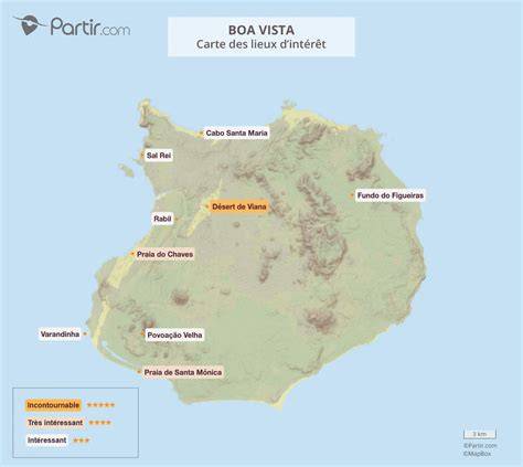 Carte météo de l’île de Boa Vista