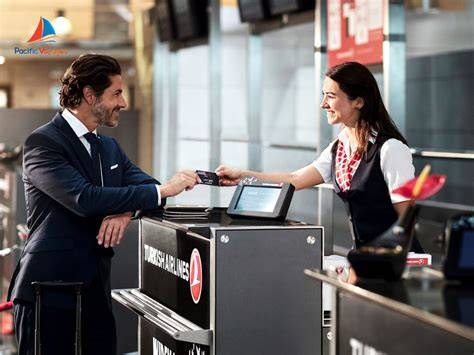 Comptoir bagages KLM à l’aéroport