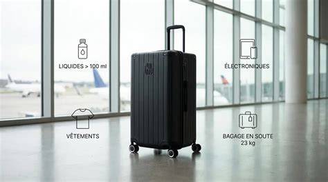 Valise en soute mesurée et pesée