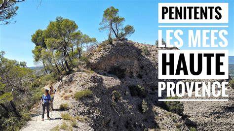Pénitents des Mées randonnée vue aérienne