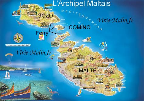 Carte de l’archipel maltais