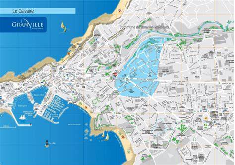 Carte touristique de Granville et ses quartiers