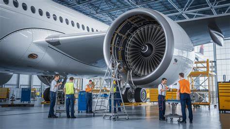 avion de ligne inspection maintenance