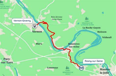 Itinéraire cyclable le long de la Seine