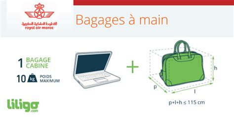 franchise bagages Royal Air Maroc 2PC