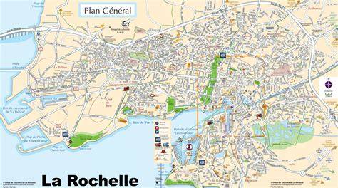 Carte touristique du Vieux-Port de La Rochelle