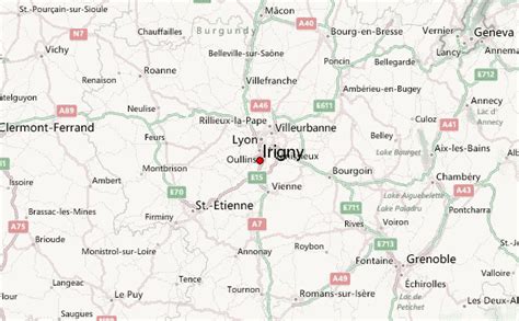 Carte de localisation hôtel Irigny Lyon