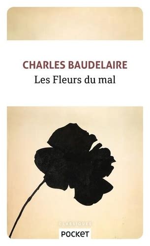 livre Les Fleurs du mal fleur séchée