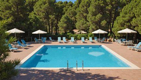 Piscine chauffée camping Var