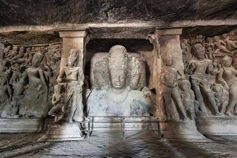 Grottes d’Elephanta sculptures de Shiva
