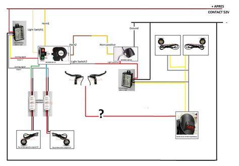 Schéma électrique alimentation compteur scooter