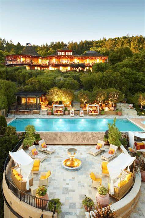 Terrasse de l’Auberge du Soleil Napa Valley