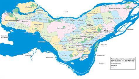 Carte des attractions autour de Sainte-Catherine Montréal