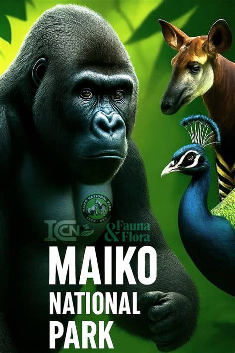 Carte du Parc national de Maiko