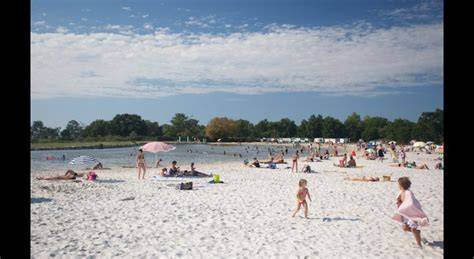 bassin de baignade de Lanton plage enfants